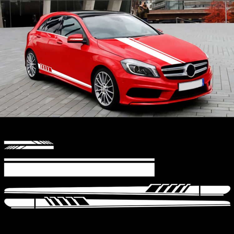 5 in 1 Car Styling Stripe Hood PVC Sticker Auto Decorative Sticker, D-935 – Durable Build, Easy to Use D-935 White