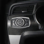Car Carbon Fiber Headlight Switch Panel Decorative Sticker for Ford Mustang 2015-2020, Headlight Switch