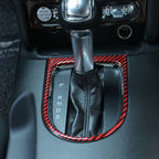 2 in 1 Car Carbon Fiber Gear Frame Decorative Sticker for Ford Mustang 2015-2020, Gear Frame