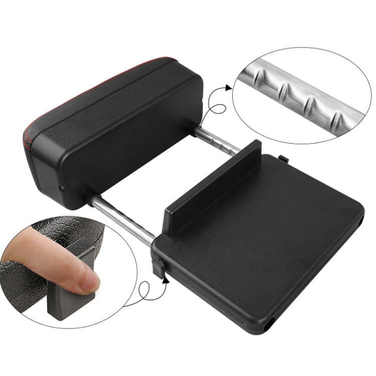2 PCS Universal Car PU Leather Wrapped Armrest Box Cushion Car Armrest Box Mat with Storage Box, 2pcs(Brown), 2pcs(Black), 2pcs (Black Red), 2pcs(Black White), 2pcs(Beige)