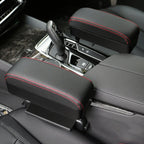 2 PCS Universal Car Wireless Qi Standard Charger PU Leather Wrapped Armrest Box Cushion Car Armrest Box Mat with Storage Box, 2pcs(Black Red), 2pcs(Black White), 2pcs(Grey), 2pcs(Beige), 2pcs(Brown)