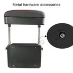 2 PCS Universal Car Wireless Qi Standard Charger PU Leather Wrapped Armrest Box Cushion Car Armrest Box Mat with Storage Box, 2pcs(Black Red), 2pcs(Black White), 2pcs(Grey), 2pcs(Beige), 2pcs(Brown)