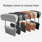 2 PCS Universal Car Wireless Qi Standard Charger PU Leather Wrapped Armrest Box Cushion Car Armrest Box Mat with Storage Box, 2pcs(Black Red), 2pcs(Black White), 2pcs(Grey), 2pcs(Beige), 2pcs(Brown)