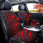 Car 12V Front Seat Heater Cushion Warmer Cover Winter Heated Warm, Double Seat, 12V Double Seat (Black), 21V Double Seat (Coffee), 12V Double Seat (Beige), 12V Double Seat (Red)