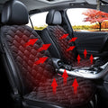 Car 12V Front Seat Heater Cushion Warmer Cover Winter Heated Warm, Double Seat, 12V Double Seat (Black), 21V Double Seat (Coffee), 12V Double Seat (Beige), 12V Double Seat (Red) 12V Double Seat (Black) Black