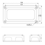 Max DC 48V 300A Heavy-Duty Module Design Bus Bar 4 M8 Terminal Studs Box Busbar for Car / RV / Boat, 300A