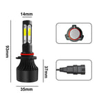 2 PCS S2 9006 / HB4 DC9-36V / 25W / 6000K / 2500LM IP68 Car LED Headlight Lamps, 9006 / HB4