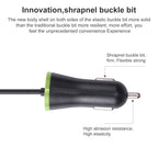 17W 3.4A Mini USB Car Charger with USB-C / Type-C Spring Cable, USB-C / Type-C – Bluetooth, TPU, Non-slip