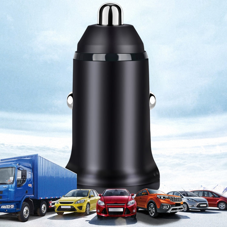 PD 20W USB-C / Type-C + QC 3.0 USB Interface Fast Charging Car Charger – Fast Charging, TPU