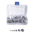 60 PCS Car 304 Stainless Steel Lock Nuts Nylon Insert Locknut Kit M3-M10, 60 PCS 60 PCS