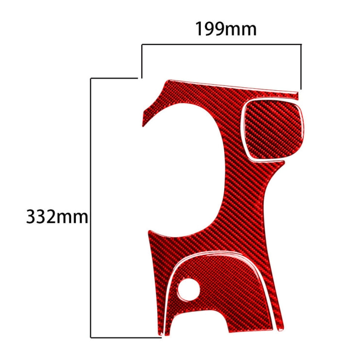 3 in 1 Carbon Fiber Car Gear Panel Sticker Kits A for Chevrolet Corvette C5 1998-2004, Left Drive, Gear Panel Sticker Kits A