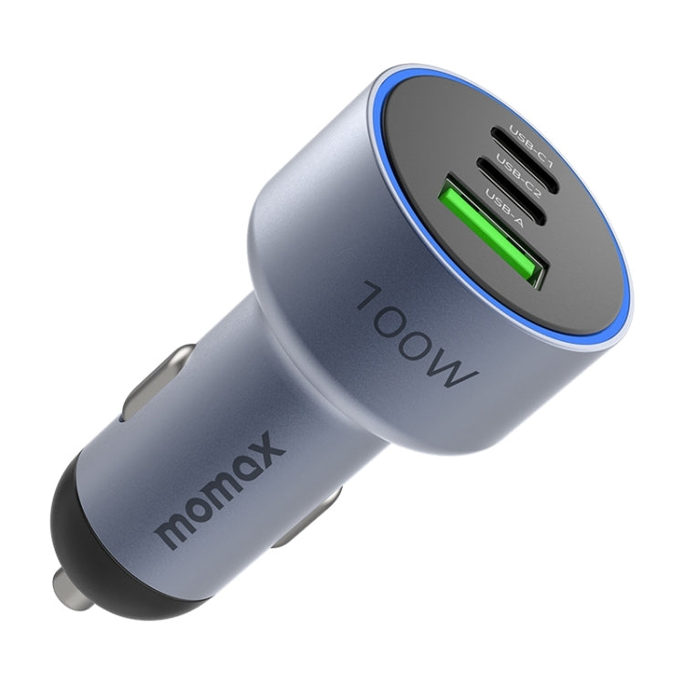 MOMAX UC17E 100W USB-C / Type-C x 2 + USB Three Ports Car Charger, 100W 100W