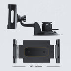 Car Dashboard Tablet Holder PVC Suction Cup Windshield Bracket + Tray, PVC Suction Cup + Tray