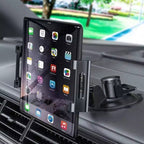Car Dashboard Tablet Holder PVC Suction Cup Windshield Bracket + Tray, PVC Suction Cup + Tray