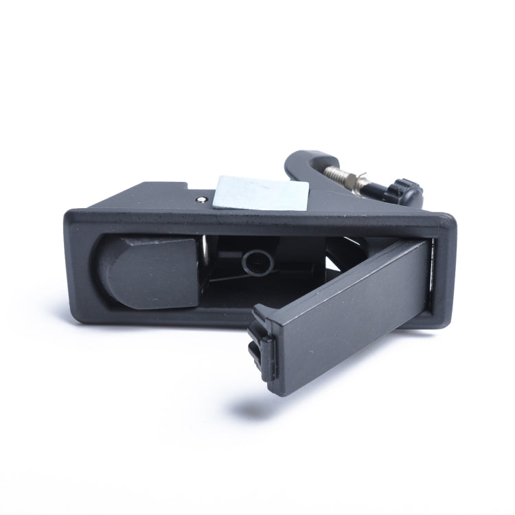 Black Zinc Alloy Adjustable Lever Hand Operated Compression Latch with Raised Trigger for RV / Trailer, Non-Locking, Black Black