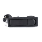 Black Zinc Alloy Adjustable Lever Hand Operated Compression Latch with Raised Trigger for RV / Trailer, Non-Locking, Black