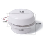 Mushroom Shape 12V White Volt RV Roof Mute Air Vent Fan Camper Travel Trailer, A0673