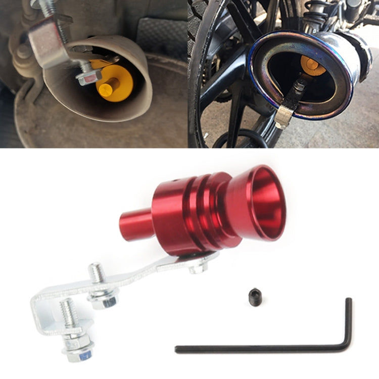 Universal Aluminum Turbo Sound Exhaust Muffler Pipe Whistle Car / Motorcycle Simulator Whistler, Size: L, Outside Diameter: 30mm, Size: L (Blue), Size: L (Red), Size: L (Silver), Size: L (Black), Size: L (Gold) – Aluminum Alloy Size: L (Red) Red