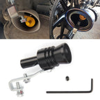 Universal Aluminum Turbo Sound Exhaust Muffler Pipe Whistle Car / Motorcycle Simulator Whistler, Size: XL, Outside Diameter: 35mm, Size: XL (Black), Size: XL (Gold), Size: XL (Blue), Size: XL (Red), Size: XL (Silver) Size: XL (Black) Black