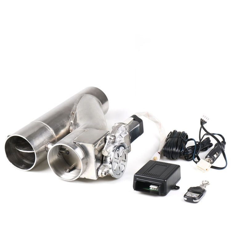 CNSPEED Y Shape 2 In 1 Car Remote Control Electric Exhaust Valve Pipe, Size: 2.25 inch, Size: 2.25 inch Size: 2.25 inch
