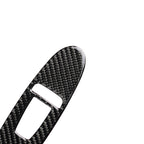4 PCS Car Carbon Fiber Window Lift Panel Decorative Sticker for Infiniti Q50 2014-2020, Left Drive, Window Lift Panel (A)