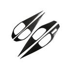 4 PCS Car Carbon Fiber Door Inner Handle Panel Decorative Sticker for Infiniti Q50 2014-2020, Left Drive, Door Inner Handle Panel (A)