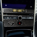 Car Carbon Fiber CD Console Panel Decorative Sticker for Infiniti Q50 / Q60 2014-2020, CD Console Panel (B)