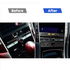Car Carbon Fiber CD Console Panel Decorative Sticker for Infiniti Q50 / Q60 2014-2020, CD Console Panel (B)
