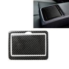 2 PCS Car Carbon Fiber Rear Water Cup Holder Panel Decorative Sticker for Infiniti Q50 / Q60 2014-2020, Rear Water Cup Holder Panel Rear Water Cup Holder Panel