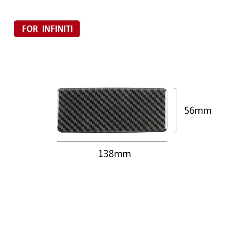 Car Carbon Fiber Rear Seat Ashtray Panel Decorative Sticker for Infiniti Q50 / Q60 2014-2020, Rear Seat Ashtray Panel – Durable Build, Easy to Use