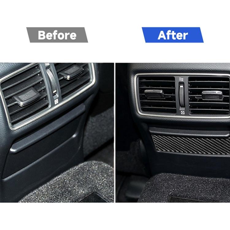 Car Carbon Fiber Rear Seat Ashtray Panel Decorative Sticker for Infiniti Q50 / Q60 2014-2020, Rear Seat Ashtray Panel – Durable Build, Easy to Use