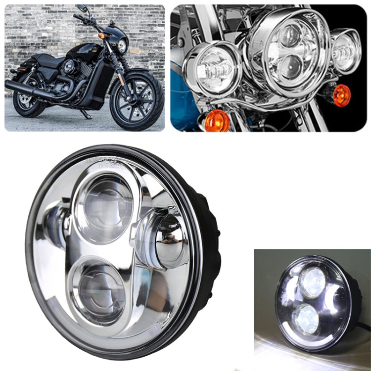 5.75 inch DC12V 6000K-6500K 40W Car LED Headlight for Harley, 5.75 inch (Silver), DC12V 40W 5.75 inch (Silver) Silver