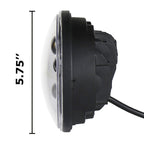 5.75 inch DC12V 6000K-6500K 40W Car LED Headlight for Harley, 5.75 inch (Silver), DC12V 40W