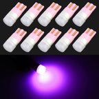 10 PCS T10 / W5W / 168 / 194 DC12V / 0.6W 1LEDs SMD-3030 Car Clearance Light – Durable Build, Easy to Use Purple Light