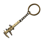 5 PCS Mini Vernier Caliper Keychain Key Rings, Vernier Shape(Bronze), Vernier Shape(Silver) – Durable Build, Easy to Use Vernier Shape(Bronze) Bronze