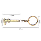 5 PCS Mini Vernier Caliper Keychain Key Rings, Vernier Shape(Bronze), Vernier Shape(Silver) – Durable Build, Easy to Use