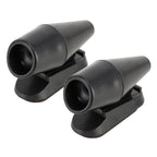 Pair Car ABS Deer Alert Sound Alarm Ultrasonic Wind Power Animal Repeller, Wind Power Animal Repeller (Black), Wind Power Animal Repeller (Black Silver)