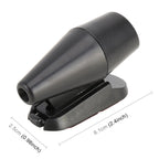 Pair Car ABS Deer Alert Sound Alarm Ultrasonic Wind Power Animal Repeller, Wind Power Animal Repeller (Black), Wind Power Animal Repeller (Black Silver)
