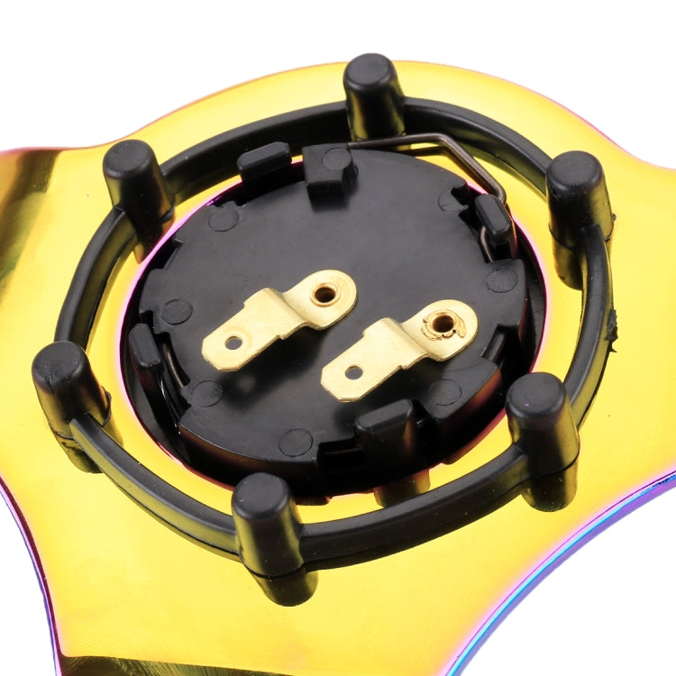 Car Colorful Modified Racing Sport Horn Button Steering Wheel, Diameter: 34.6cm – Durable Build, Easy to Use