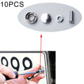 10 Sets Anti-theft Screws Car License Plate Bolts Frame Screws, 10 Sets 10 Sets