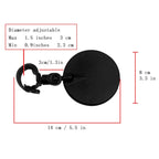 Universal 360 Rotate Adjustable Bicycle Rearview Handlebar Wide-angle Convex Mirror Cycling Rear View Mirror, View Mirror