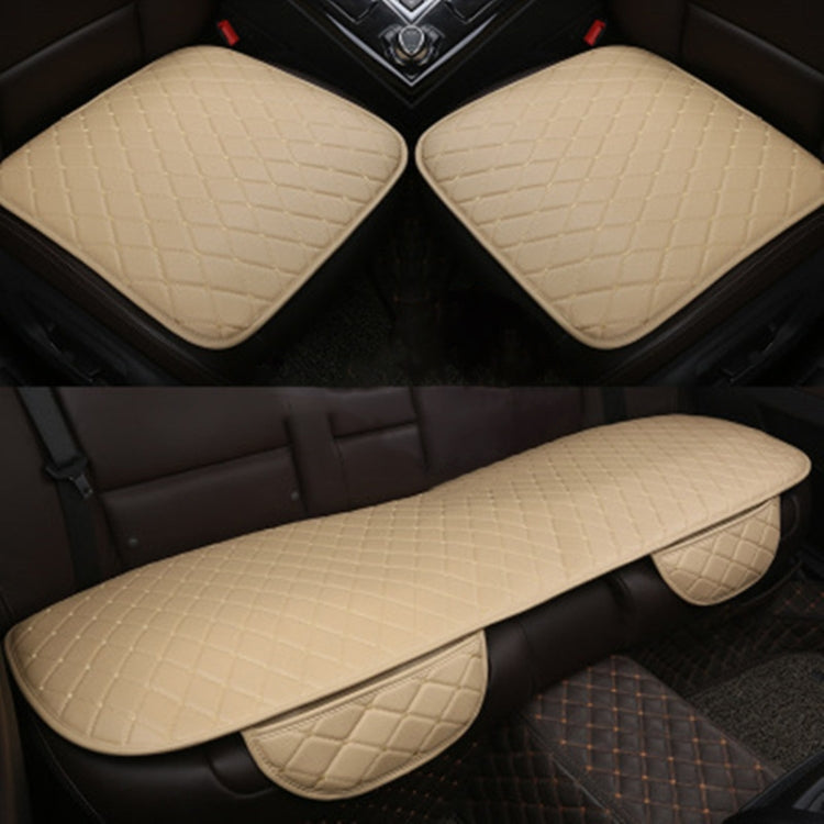 Car Seat Cushion Universal Simple Seat Cover Anti-slip Mat Auto Accessories – Durable Build, Easy to Use Beige