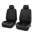 4 in 1 Universal PU Leather Four Seasons Anti-Slippery Front Seat Cover Cushion Mat Set for 2 Seat Car, For 2 Seat Car For 2 Seat Car Black