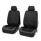 4 in 1 Universal PU Leather Four Seasons Anti-Slippery Front Seat Cover Cushion Mat Set for 2 Seat Car, For 2 Seat Car For 2 Seat Car Black
