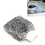 Microfiber Dusting Mitt Car Window Washing Cleaning Cloth Duster Towel Gloves Black