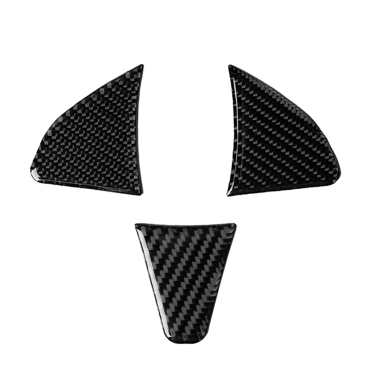 3 in 1 Car Carbon Fiber Steering Wheel Button Decorative Sticker for Honda Fit, Left and Right Drive Universal – Durable Build, Easy to Use, For Honda Fit