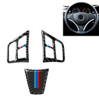 3 in 1 Car Carbon Fiber Tricolor Color Steering Wheel Button Decorative Sticker for BMW 3 Series E90 2005-2012, Left and Right Drive Universal, For BMW 3 Series E90 2005-2012(Tricolor,A) For BMW 3 Series E90 2005-2012(Tricolor,A)
