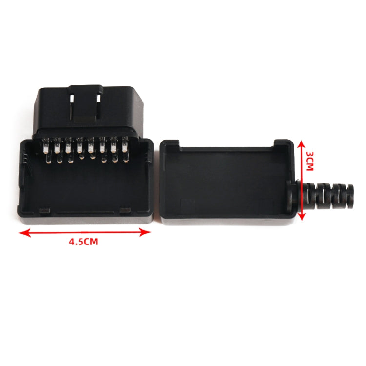 16PIN Car OBD 2 Male Connector OBD Plug + Case + SR, Male – Durable Build, Easy to Use