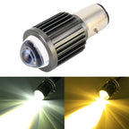 BA20D DC12-80V / 10W / 6000K / 3000K / 800LM Bicolor Motorcycle Headlights with Projector Lens, BA20D – Durable Build, Easy to Use BA20D