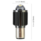 BA20D DC12-80V / 10W / 6000K / 3000K / 800LM Bicolor Motorcycle Headlights with Projector Lens, BA20D – Durable Build, Easy to Use